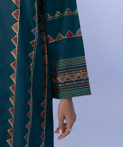 Sapphire - 3 Piece - Embroidered Cotton Suit