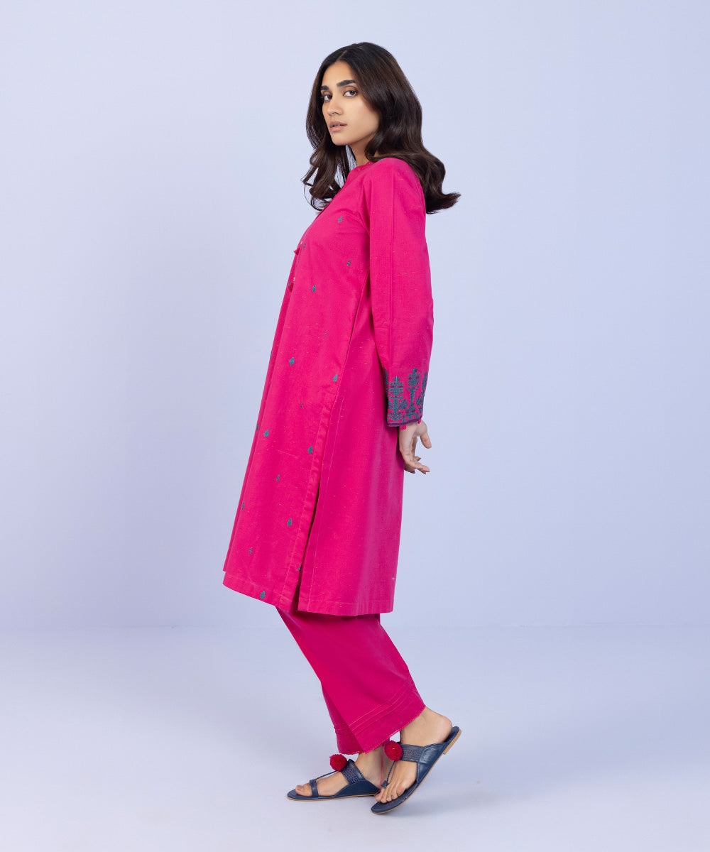 Sapphire - 2 Piece - Embroidered Cotton Suit