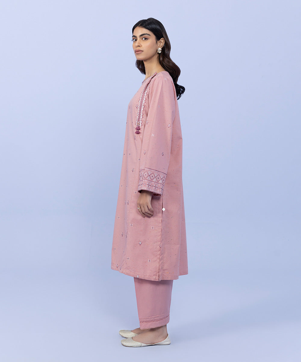 Sapphire - 2 Piece - Embroidered Cotton Suit
