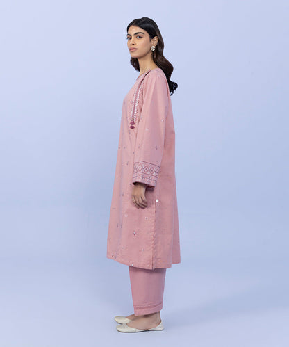 Sapphire - 2 Piece - Embroidered Cotton Suit