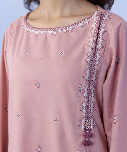 Sapphire - 2 Piece - Embroidered Cotton Suit