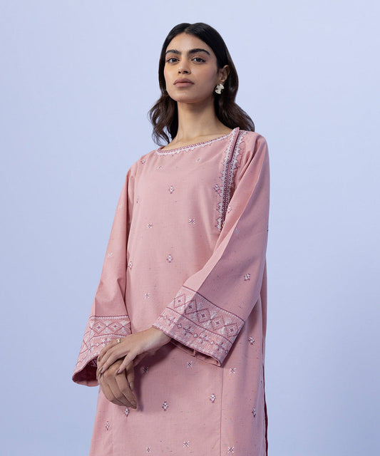 Sapphire - 2 Piece - Embroidered Cotton Suit