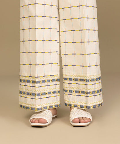 Sapphire - Embroidered Jacquard Culottes