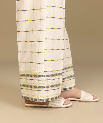 Sapphire - Embroidered Jacquard Culottes