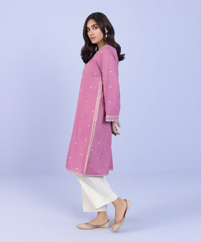 Sapphire - Embroidered Zari Khaddar Shirt