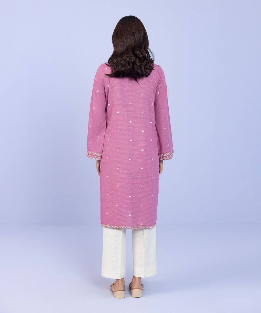 Sapphire - Embroidered Zari Khaddar Shirt