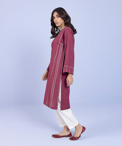 Sapphire - Embroidered Zari Khaddar Shirt