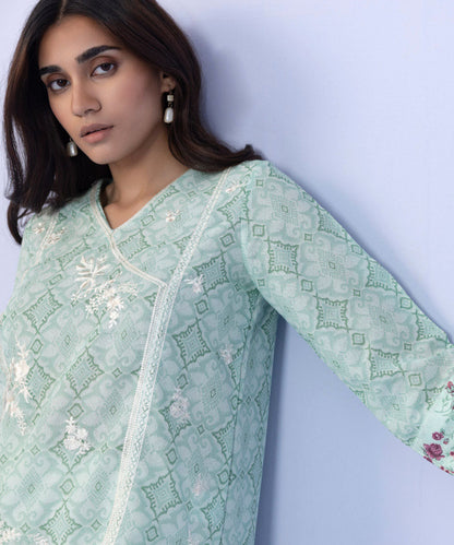 Sapphire - Embroidered Karandi Shirt