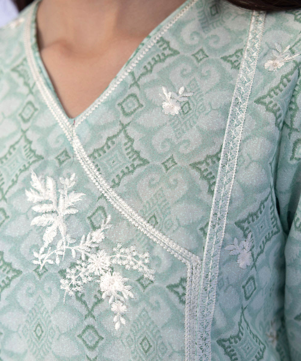 Sapphire - Embroidered Karandi Shirt