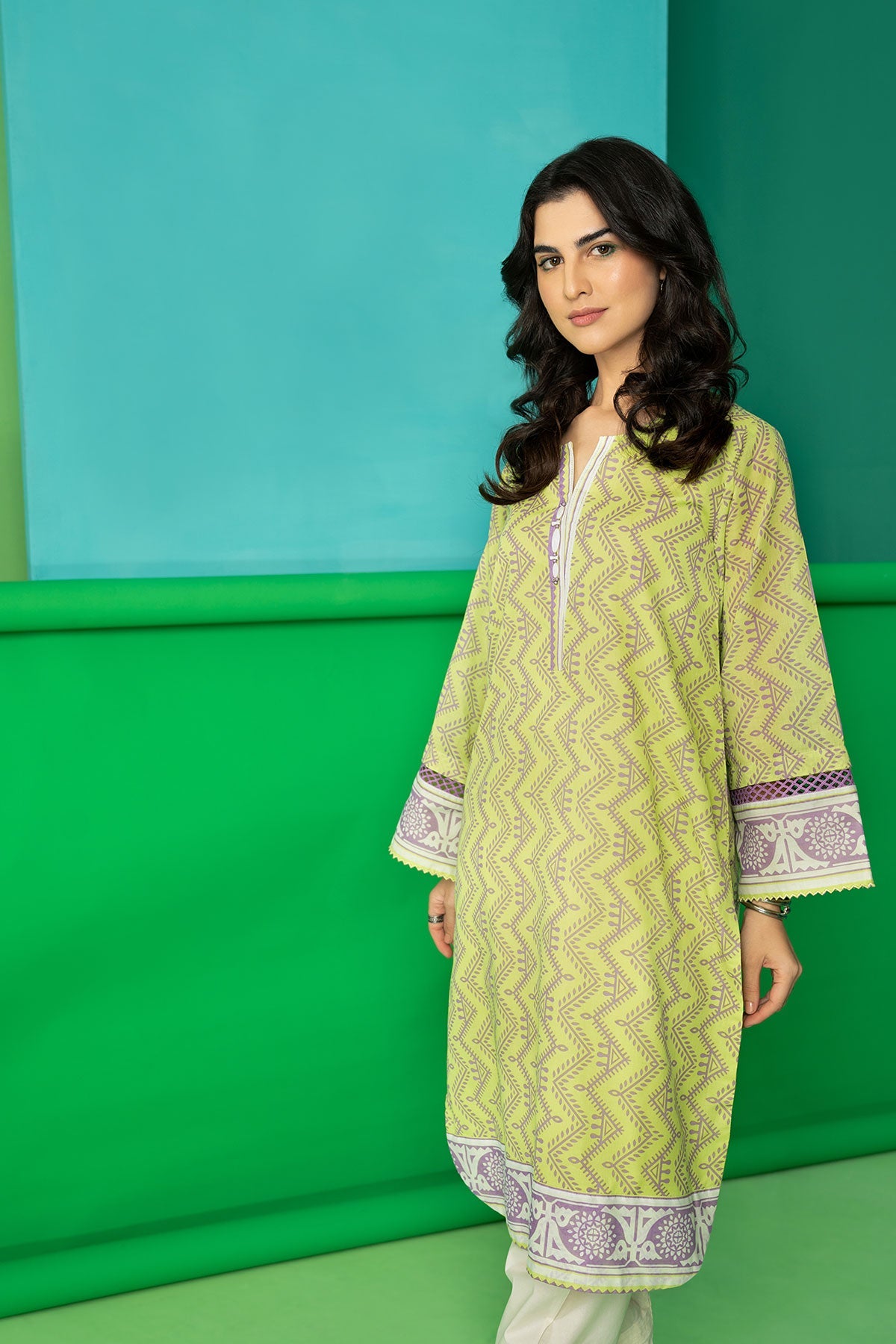Printed Lawn Kurti