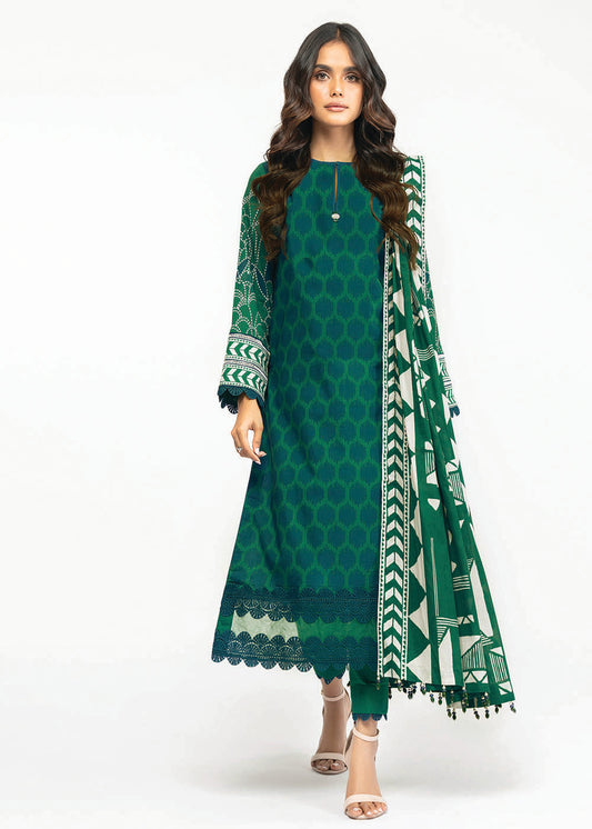 3 Pc Printed Lawn Suit With Lawn Dupatta