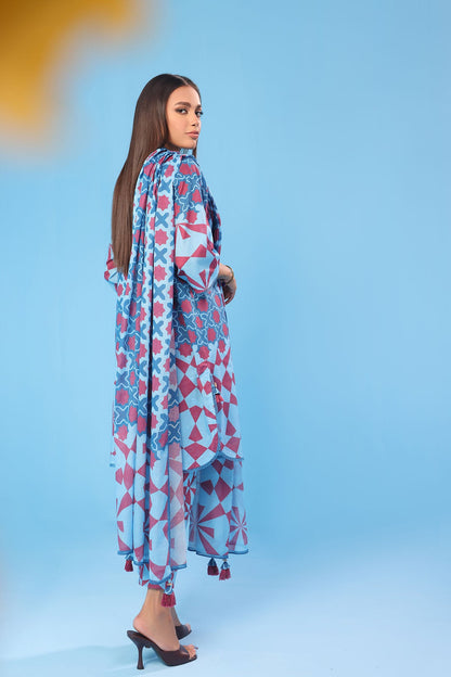 3 Pc Printed Lawn Suit With Lawn Dupatta