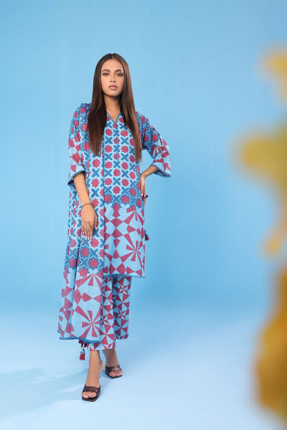 3 Pc Printed Lawn Suit With Lawn Dupatta