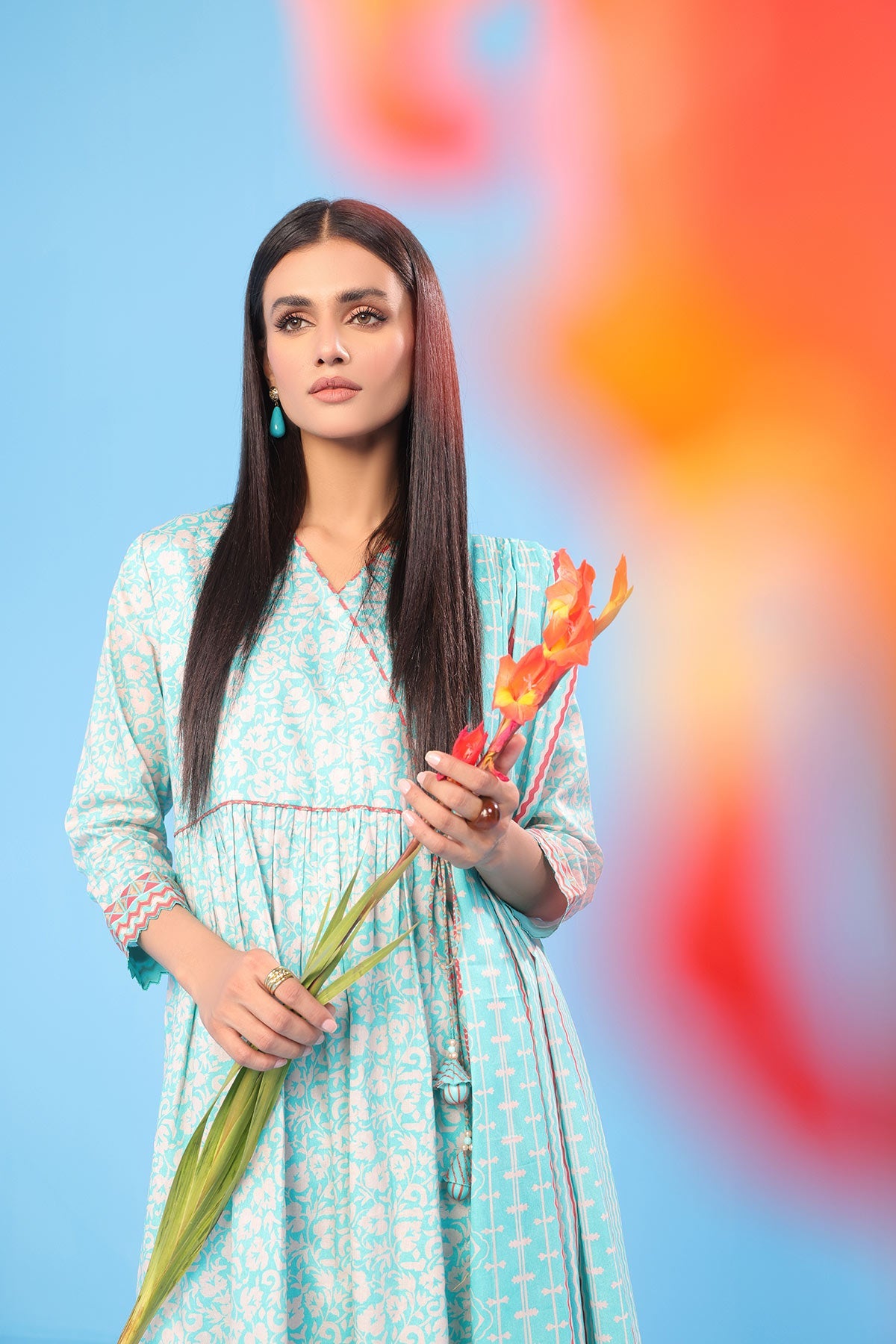 3 Pc Printed Lawn Suit With Lawn Dupatta