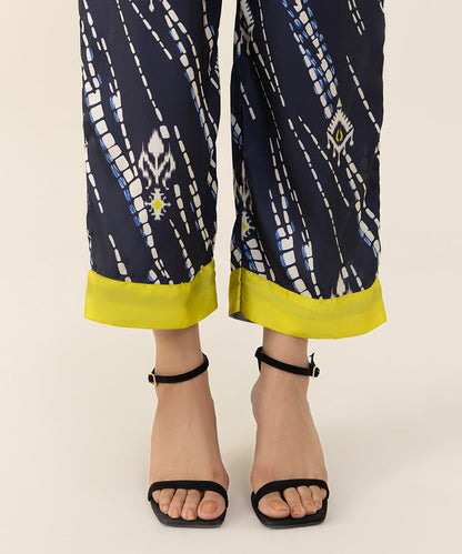 Sapphire - 2 Piece - Printed Silk Suit