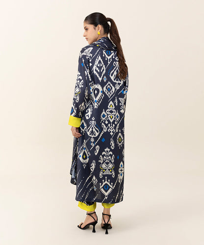 Sapphire - 2 Piece - Printed Silk Suit
