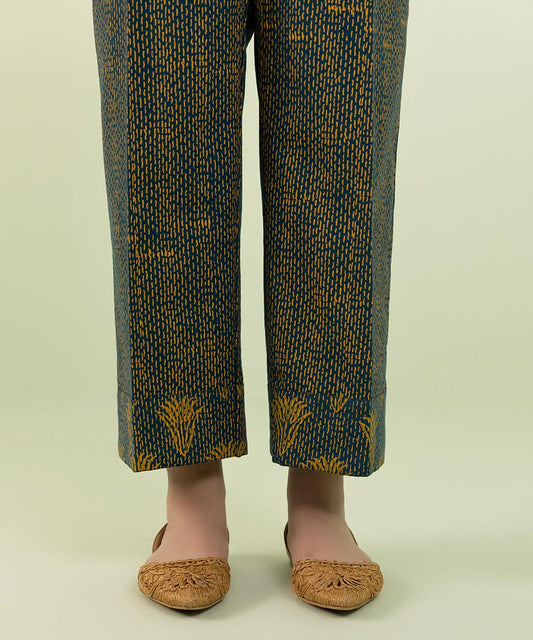 Sapphire - Block Printed Straight Pants