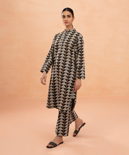 Sapphire - Printed Lawn Shirt