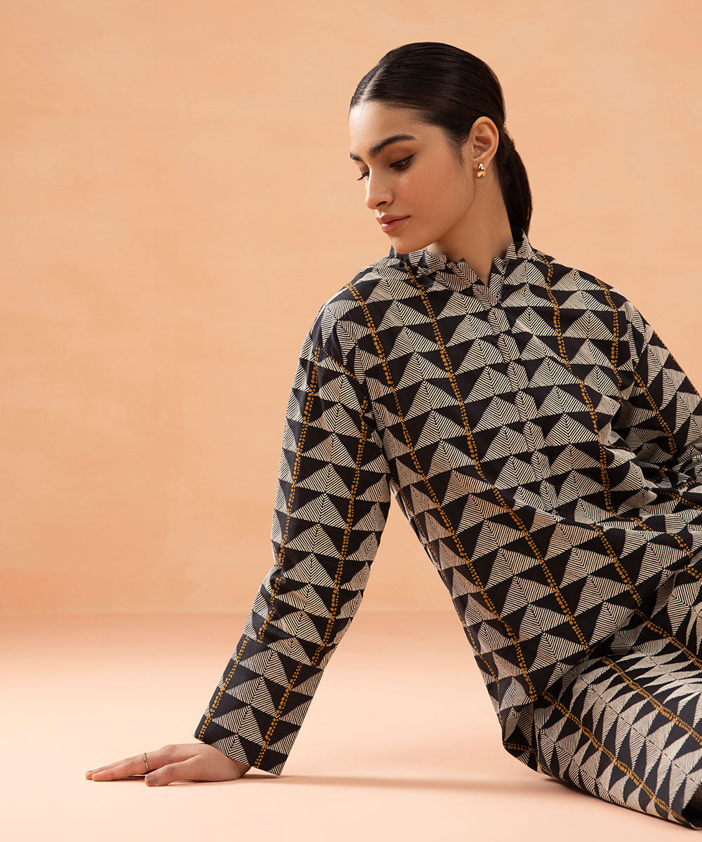 Sapphire - Printed Lawn Shirt