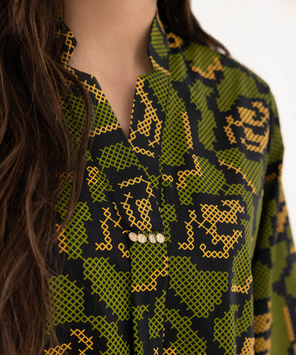 Sapphire - Printed Lawn Shirt