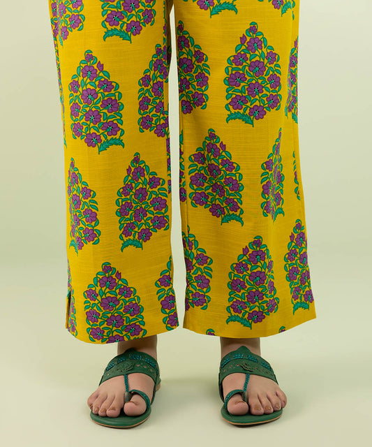 Sapphire - Printed Khaddar Straight Pants