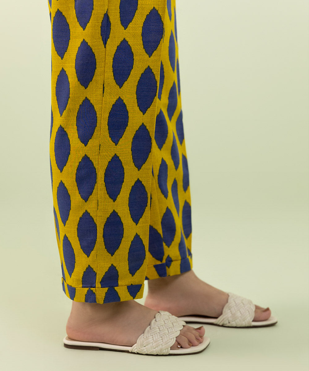 Sapphire - Printed Khaddar Straight Pants
