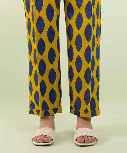 Sapphire - Printed Khaddar Straight Pants