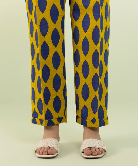 Sapphire - Printed Khaddar Straight Pants