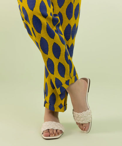 Sapphire - Printed Khaddar Straight Pants