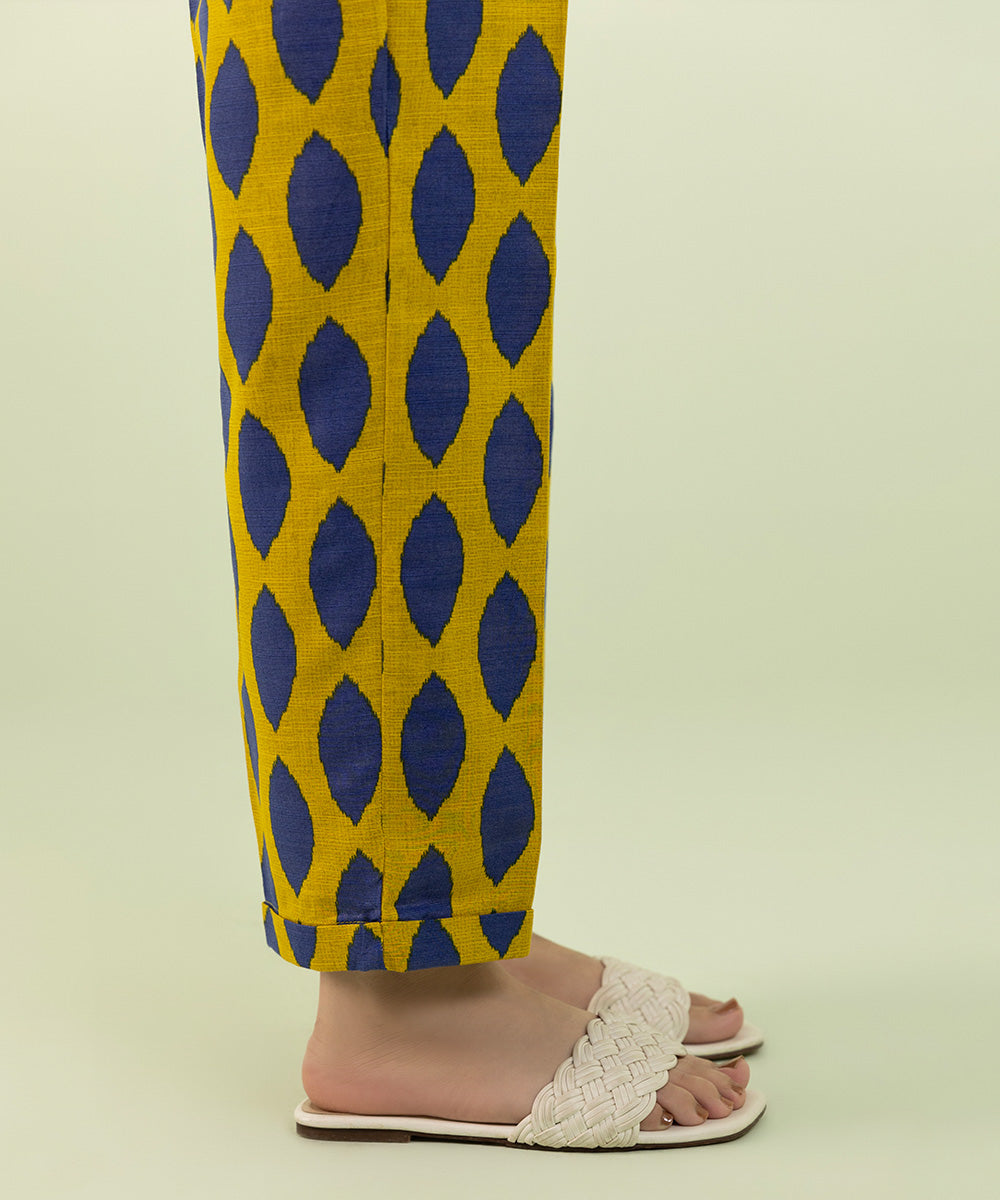Sapphire - Printed Khaddar Straight Pants