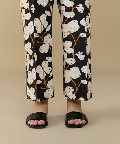 Sapphire - Printed Khaddar Straight Pants