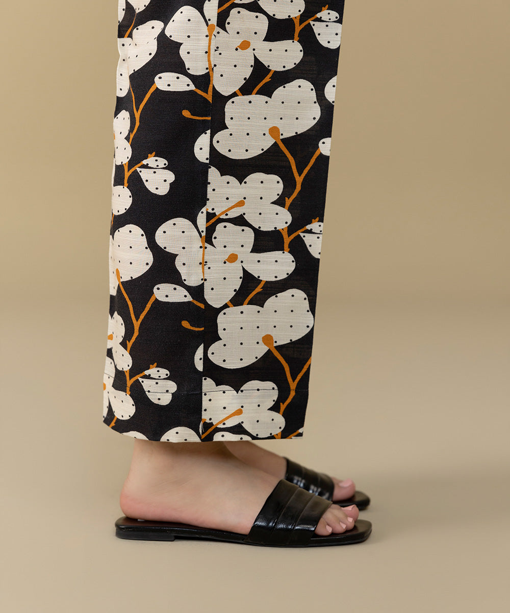 Sapphire - Printed Khaddar Straight Pants