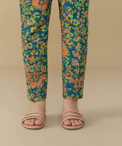 Sapphire - Printed Khaddar Cigarette Pants