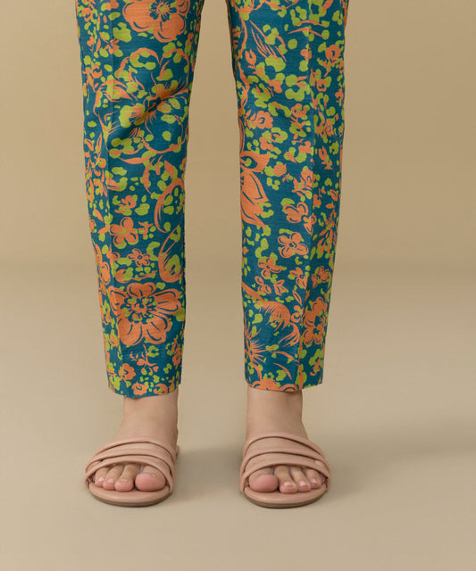 Sapphire - Printed Khaddar Cigarette Pants