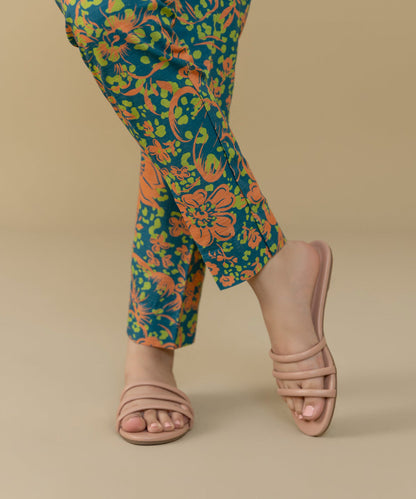 Sapphire - Printed Khaddar Cigarette Pants