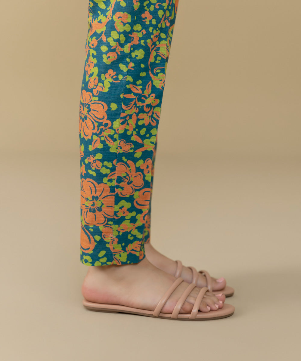 Sapphire - Printed Khaddar Cigarette Pants