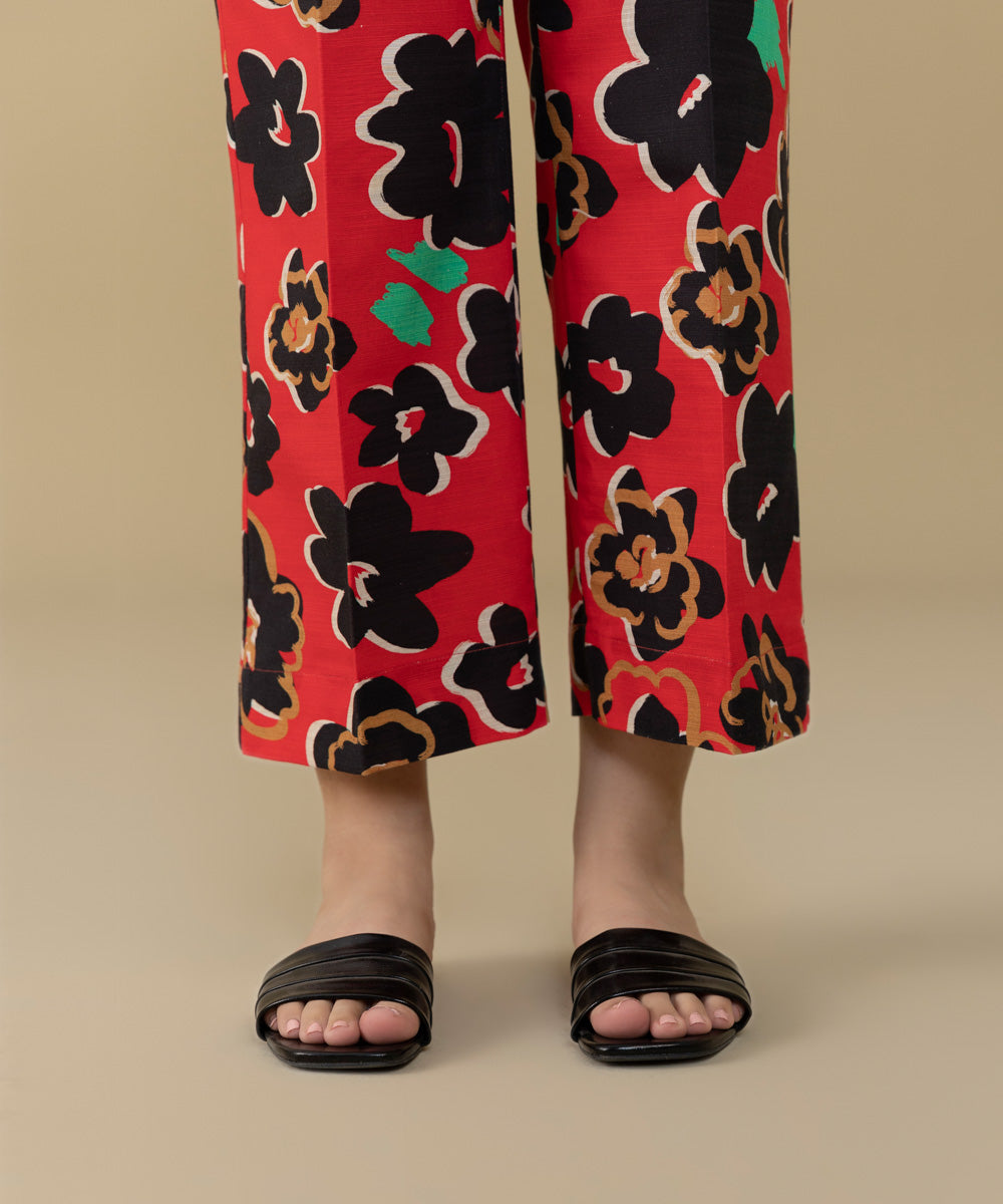 Sapphire - Printed Khaddar Straight Pants