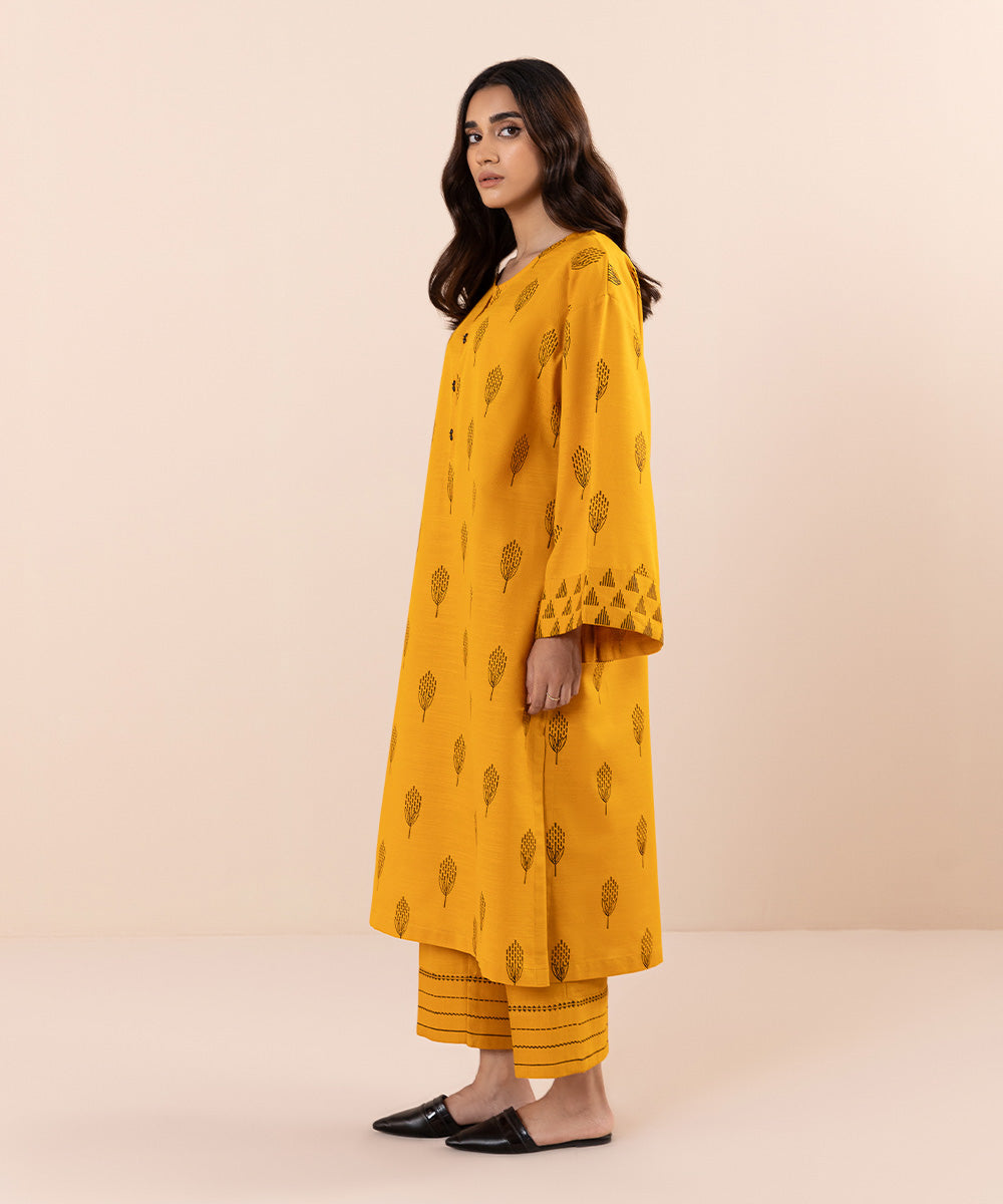 Sapphire - Block Printed Khaddar Shirt