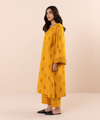 Sapphire - Block Printed Khaddar Shirt