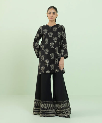 Sapphire - Block Printed Khaddar Shirt