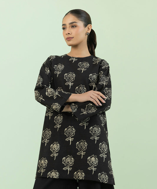 Sapphire - Block Printed Khaddar Shirt