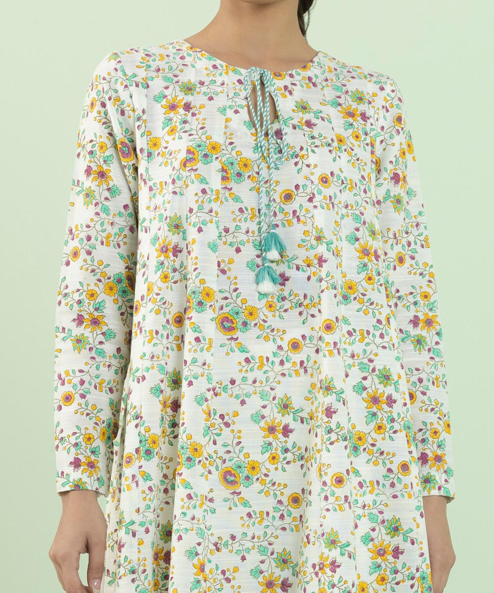 Sapphire - Block Printed Khaddar Shirt