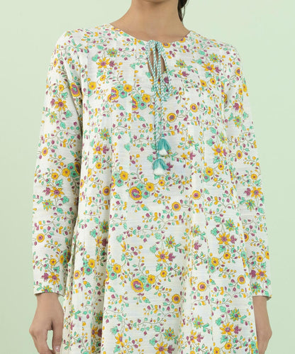 Sapphire - Block Printed Khaddar Shirt