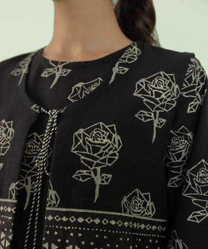 Sapphire - Block Printed Khaddar Waistcoat