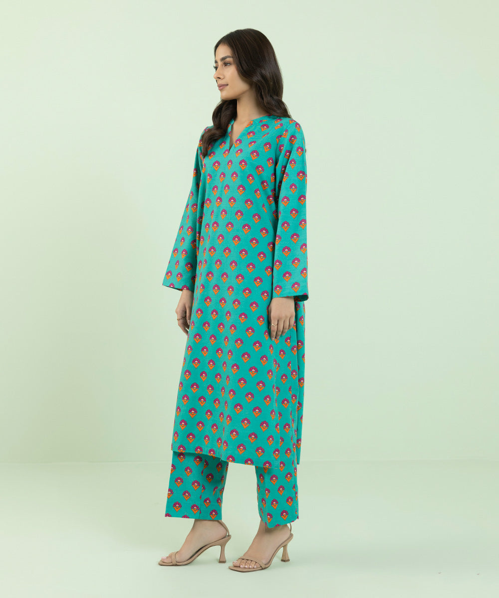 Sapphire - Printed Khaddar Shirt