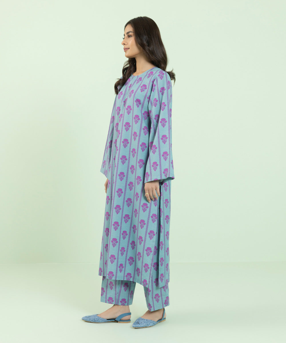 Sapphire - Printed Khaddar Shirt