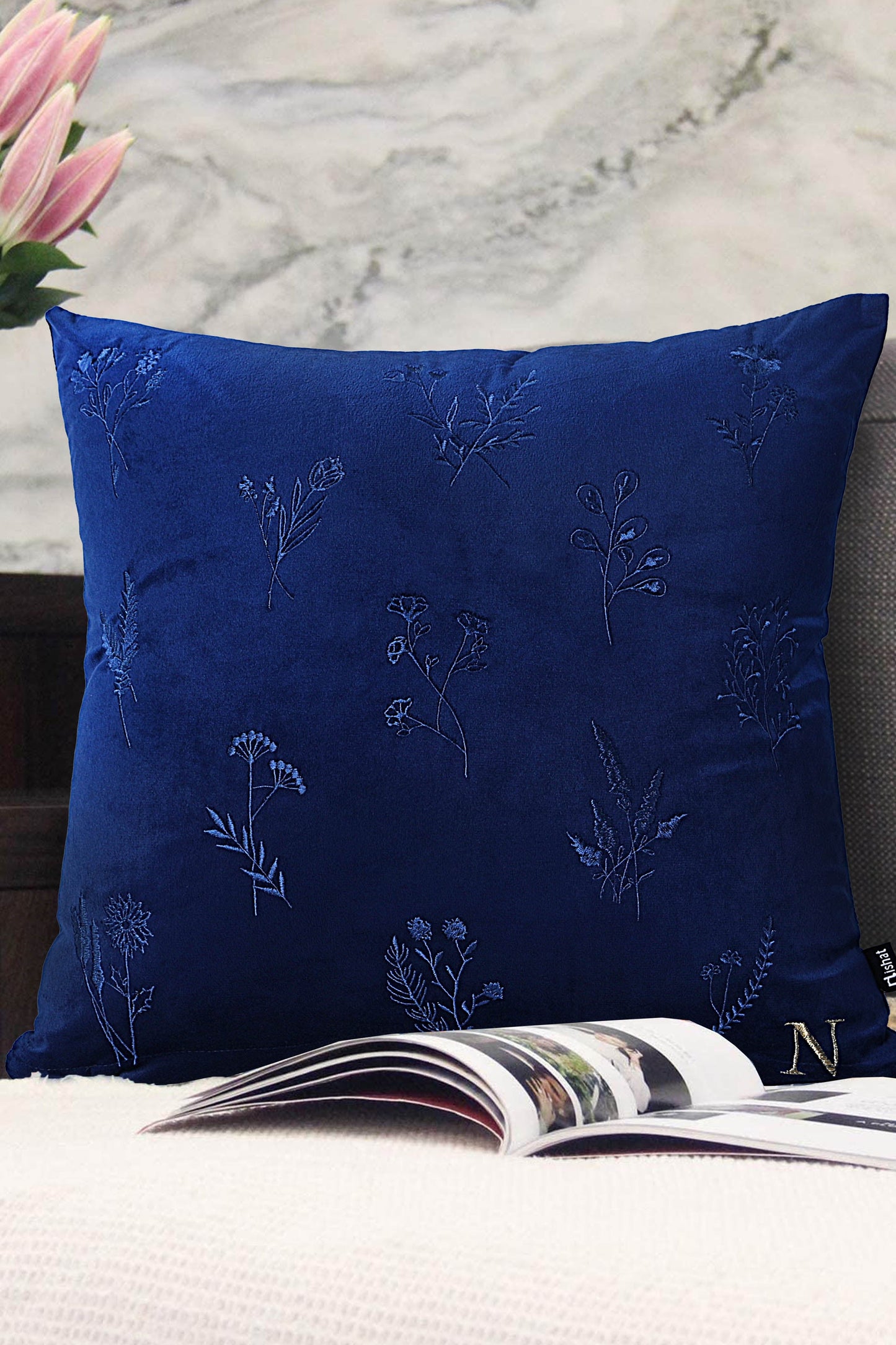 Nishat Linen - Sandstone Cushion Cover Emb