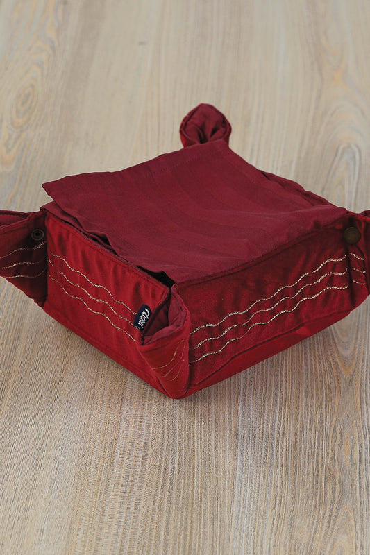 Nishat Linen - Scarelet Bread Basket
