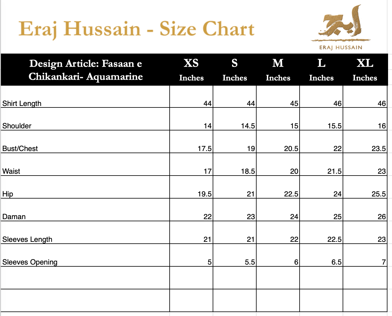 Eraj Hussain - Fasaan e Chikankari - Aquamarine - Stitched