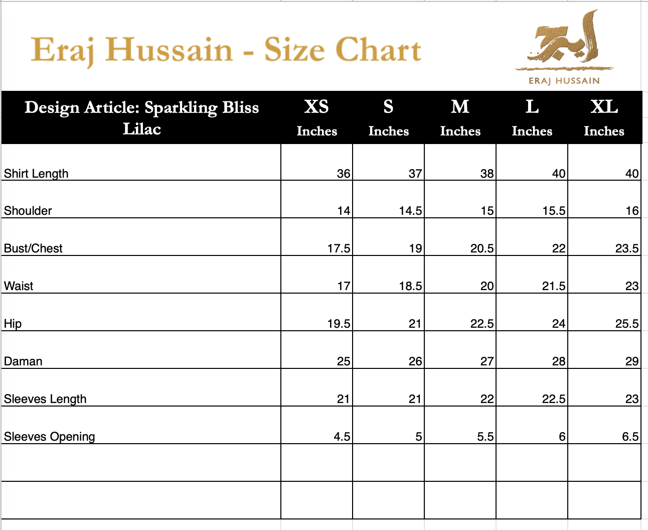 Eraj Hussain - Sparkling Bliss Lilac - Stitched